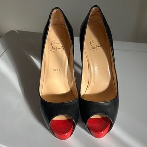 Christian Louboutin very prive open toe pump black